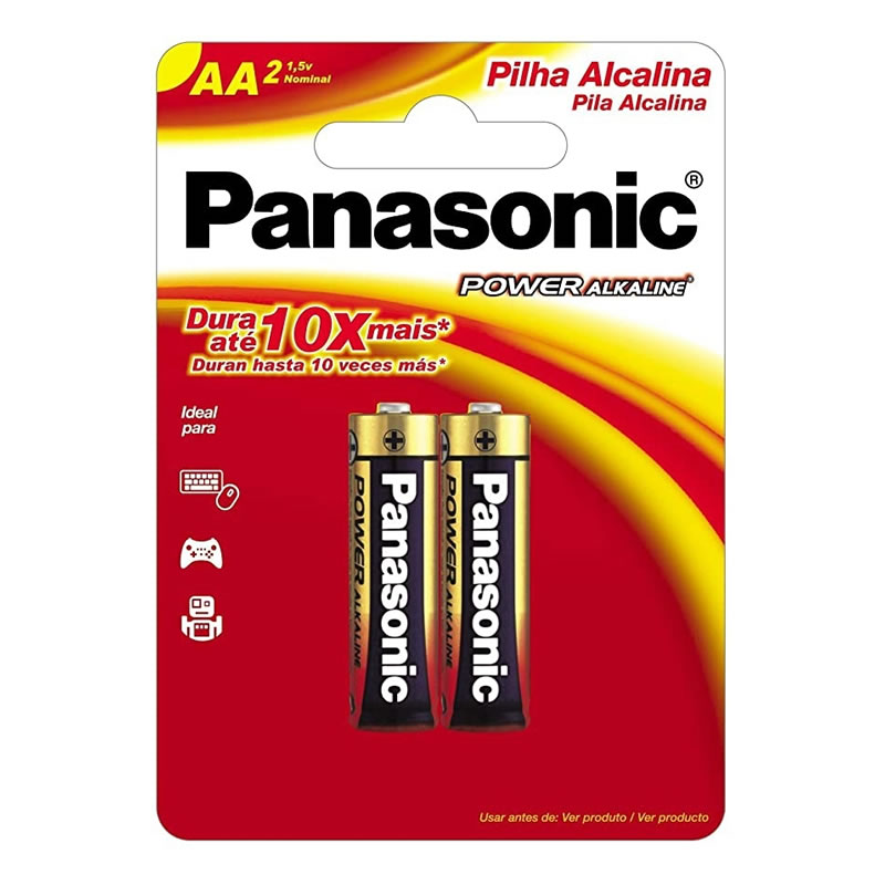 PILHA PANASONIC ALCA AA 2UN